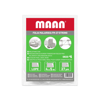 Folia malarska FM-27 STRONG 4 x 5 m (3 GRUBA SUPER)